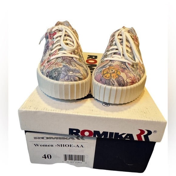Romika Floral Platform Sneakers EU 40 (US 9-9.5) - With Original Box - Picture 3 of 9